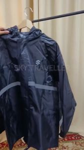 SKY TRAVELLER Motorcycle Waterproof Rain Coat Set Suit Double Placket Rain Coat Jacket And Rain Pants