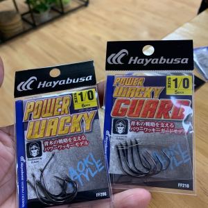 Japanese Origional Product Hayabusa Lure FINA Grass-Blocking Wacky Fishhook Ff206 Ff210 Strong Soft Worm Fishing Hook