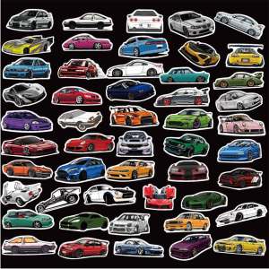 100Pcs Stiker Graffiti Racing Jdm Anti Air Untuk Dekorasi Koper Laptop Dll