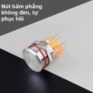 LANBOO | Công Tắc Nút Kim Loại Chống Nước LED 25mm