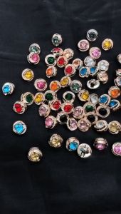 Butang Baju Kurta Exclusive Kristal / Fancy ons / Butang Blaus / Butang Kemeja / Butang Baju Melayu Fesyen 12mm Butang Crystal