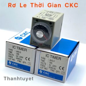 Rơ LE Thời Gan CKC Tặng Kèm ĐếIC TIMER CKC AH3-3(10S30S60S10M30M60M)