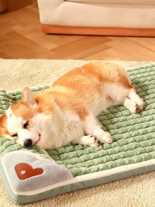 ที่นอนสุนัข ซักได้ นุ่มสบาย หมอนสุนัขและแมว ที่ถอดออกได้ ที่นอนสุนัข ที่นอนแมว ที่นอนสัตว์เลี้ยง นุ่มสบาย ขนาดได้ถึง 100 ซม.