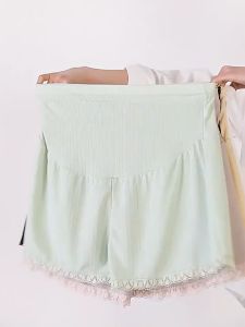 Baby Diary Summer Pregnant Women's Bottom Ice Silk Safety Pants Can Be Freely Adjusted Leggings