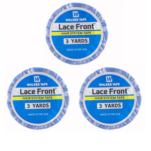 3 Roll 0.8 CM*3 Yards Super Hair Blue Tape Double-Sided Adhesive Tape for Hair Extension/Lace Wig/Toupee