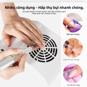 Máy Hút Bụi Móng Tay Nhỏ LULAA 40W Dành Cho Móng Acrylic Quạt Hút Bụi Làm Móng Chuyên Nghiệp Máy Hút Bụi Móng Tay Cho Tiệm Làm Móng