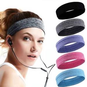 Băng đô thể thao chống trượt chặn mồ hôi co giãn headband tập Gym bóng rổ bóng đá chạy bộ bóng chuyền