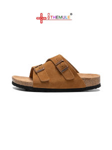 THEMULE | Cork Soft Leather Flat Sandals