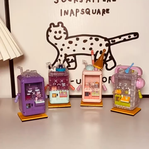 เครื่องคีบตุ๊กตาแต่งตัวประกอบบล็อกของเล่นเพื่อการศึกษา การประกอบบล็อกของเล่นอนุภาคขนาดเล็กสำหรับเด็กชายและเด็กหญิง ของขวัญ โมเดล เครื่องประดับ ของเล่น