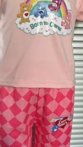 SweetKids เสื้อผ้าเด็กผญ เสื้อผ้าเด็กผู้หญิง ชุดเซตเด็กหญิง ชุดเด็กสีชมพู กางเกงลายพิณ 1-8 ปี