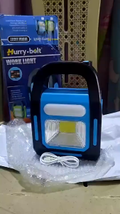 Solar Powered Camping Light USB Rechargeable COB LED Waterproof Emergency Lamp Home Outdoor