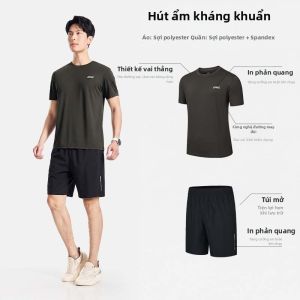 Erke | Bộ Đồ Thể Thao Nhanh Khô Cho Luyện Tập và Chạy Bộ