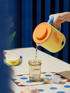 [China Plug Adapter Needed] Portable Mini Stainless Steel Electric Kettle