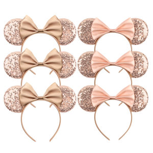 1pc Disney Elegant Womens Hair Hoops Romantic Bow Design Girl Headband Party Festival Daily Wear Princess Hair Accessories