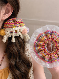 hellocandy | Dây buộc tóc phong cách Bohemian có vỏ sò và tua rua