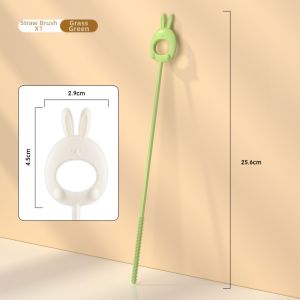 CAROTE | Long and Slim Cleaning Brush for Drinking Straws Water Cups Teapots Tea Sets Baby Bottles and Cup Lids