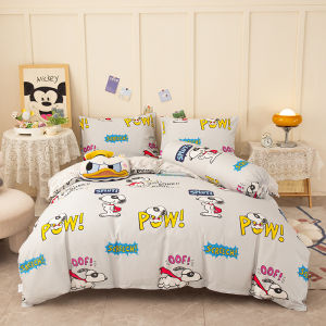 100% Cotton Fitted Bedsheet set High Quality (SingleSuperSingleQueenKing) Free Pillow case Bolster case (Without Quilt cover) *NBS