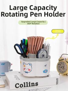Rotatable Large Capacity Multi-function Pen Holder