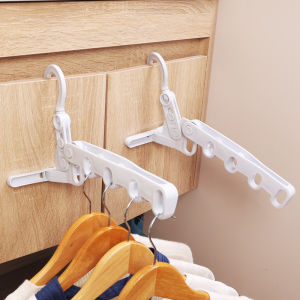 ABS Hanger Foldable Durable 5-hole Space Saving Suitable for Wardrobe Bathroom Doors