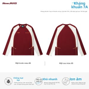 JNXS | Áo Thun In Màu Khối Chống Khuẩn Khô Nhanh
