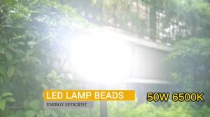 LED Floodlight PIR Motion Sensor White IP66 Waterproof Outdoor 220V Exterior Projector Spotlight 100W 50W 30W 20W 10W Wall Lamp