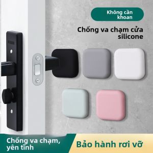 MONLEYTA | Miếng đệm chống va chạm bằng silicon cho nắm cửa ngăn tủ lạnh ngăn chặn va chạm thiết bị bảo vệ phòng ngủ