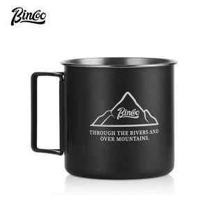Bincoo Outdoor Coffee Mug Camping Folding Portable Water Cup Household 304 StainlessSteel 300ml