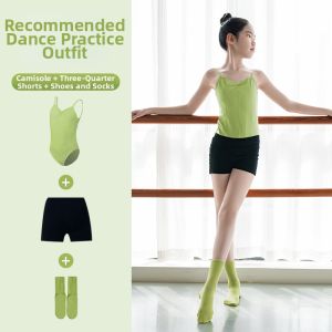 Green Summer Ballet Dance Wear Set