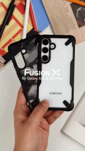 Ringke Fusion-X เข้ากันได้กับ [Samsung Galaxy S25] เคสฝาหลังป้องกันด้ามจับเพิ่มการลื่น