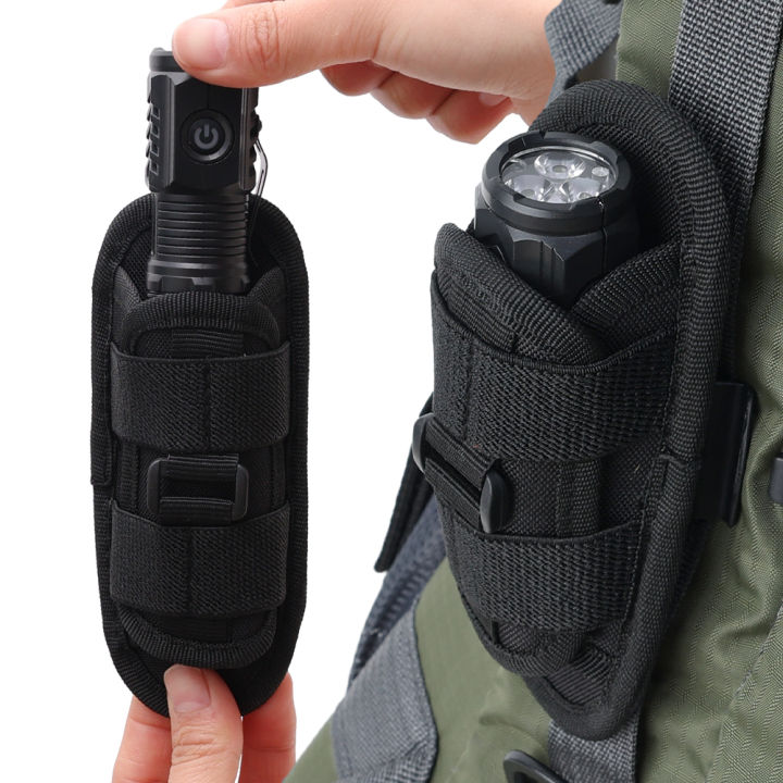 360° Rotatable Nylon Flashlight Bag Outdoor Flashlight Holster Holster ...