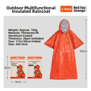 RHINO RESCUE | Emergency Thermal Insulation Blanket Lightweight Survival Gear