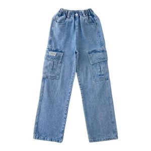 Celana Kulot Cargo Jeans Anak Anak Tanggung