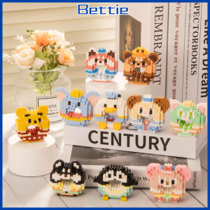 BETTIE Nano Block Donat Mini Toys Blok Bangunan Partikel Kecil Kartun Hadiah Mainan Anak Laki Laki