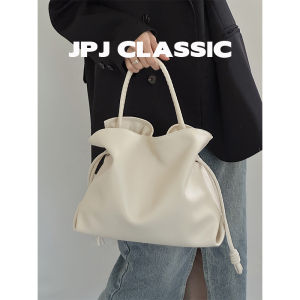 jpj | JPJClassic Womens Leather Folded Bag Cloud Lazy Underarm Bag Soft Leather Single Shoulder Crossbody Bag Commute Bag
