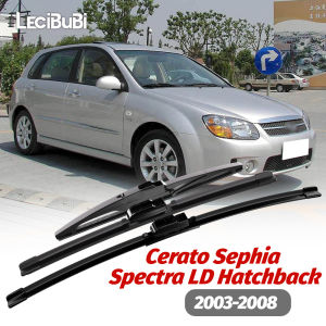 1set Front & Rear Windshield Wiper Blades Windscreen Wipers For KIA Cerato Sephia Spectra LD Hatchback 2003-2008 2004 2005 2006
