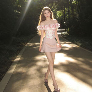 CHANGTONG | Summer Atmosphere Charming Sweet Style One-Shoulder Blouse
