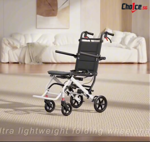 Foldable Wheelchair Portable Travel Wheelchair With Handbrake