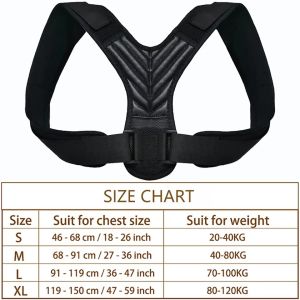 GETINFIT Adjustable Posture Corrector Back Support Lumbar Posture Orthopedic Belts Strap Brace Shoulder Spine Support Men Women