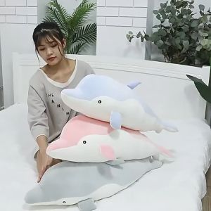 Gấu bông cá heo dễ thương cá voi mềm mịn siêu cute (35cm---70cm) gối ôm cá heo đáng yêu cá voi cao cấp hàng xịn chất lượng cao