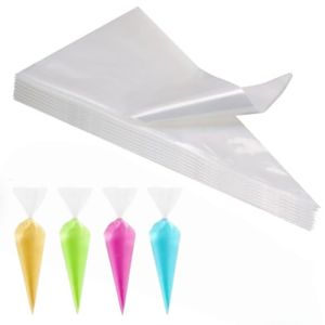 Disposable Piping Bags - Extra Thick Non-Slip Pastry Bags with Anti-Burst Design for Cake Decorating Cupcakes