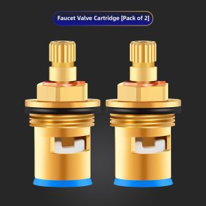 Universal Hot & Cold Water Faucet Valve Core Replacement Brass