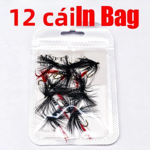 Mồi Câu Giả Topranc Red Tail Black Wet Fly Streamer Dành Cho Câu Cá Hồi Và Cá Hồi Bộ Mồi Câu Streamer Dùng Cho Sông Hồ Biển.