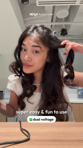 Stryv AutoCurler | Beginner-Friendly Hair Curler | Dual Voltage | 3 Heat & Timer Settings