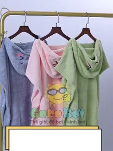 Khăn tắm Áo tắm cho trẻ em có Mũ Trùm Đầu YUKE 5019/ Nhập khẩu chính hãng Đã kiểm tra chất lượng