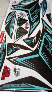 GSX 150 (COD) STIKER STRIPING MOTOR SUZUKI GSX 150 - STIKER LIST GRAFIK SIMPLE WARNA VARIASI DESAIN RACING HOLOGRAM DAN TRANSPARAN BISA COD IP.KODE-383