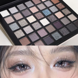 DIKALU ซุปเปอร์คอมพลีท สโมคเพลท! พาเลทอายแชโดว์ 42 สี SMOKY เนื้อแมท ประกายมุก สีสันสดใส ติดทนนาน สีดำ สีม่วง