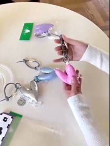 Gantungan Tas Puffy Model Korea: Aksesoris Tas Gantungan Bag Charm