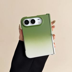 Luxury Gradient Color Matte Slim Bumper Phone Case for iPhone Duo Shockproof Hinge Protection Hard PC Cover for iPhoneUltra
