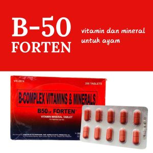B50 + Forten - b complek vitamin dan mineral untuk ayam