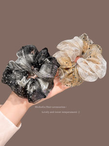 Thắt Lưng Tóc Lưới Kim Cương Cao Cấp Đàn Hồi Mạnh Cho Phụ Nữ Phụ Kiện Tóc Thắt Lưng Tóc Đuôi Ngựa Thắt Lưng Tóc Tròn Thời Trang